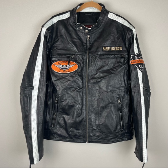 HARLEY DAVIDSON Leather Command Jacket by The Real Leather Company - Picture 4 of 11